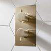 Crosswater MPRO 2 Outlet Concealed Thermostatic Shower Valve - Brushed Brass