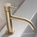 Crosswater MPRO Mono Basin Mixer with Knurled Detailing - Brushed Brass
