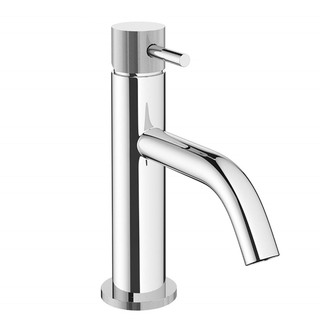 Crosswater MPRO Mono Basin Mixer with Knurled Detailing - Chrome