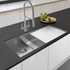 Caple Nada 1 Bowl Satin Stainless Steel Sink & Waste Kit with Right Hand Drainer - 1010 x 440mm
