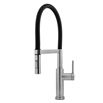 Caple Navitis Single Lever Mono Pull Out Spray Tap - Stainless Steel with Black Hose