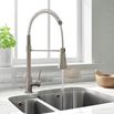 Harbour Acclaim Kitchen Tap with Flexible / Movable Multi-Function Spray - Brushed Stainless Steel