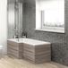 Drift 700mm Square Shower Bath End Panel - Driftwood