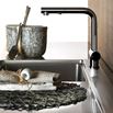 Gessi Oxygen Single Lever Mono Kitchen Mixer with Swivel Spout & Pull Out Rinse - Chrome