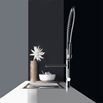 Gessi Oxygen Hi-Tech Professional Kitchen Mixer with Swivel Spout & Pull Out Spray - Chrome