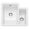 Caple Paladin 1.5 Bowl Inset or Undermount White Ceramic Kitchen Sink - 548 x 500mm