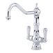 Perrin & Rowe Picardie Twin Lever Mono Sink Mixer - Chrome