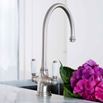 Perrin & Rowe Phoenician Mono Sink Mixer with Porcelain Lever Handles - Chrome