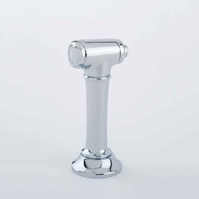 Perrin & Rowe Oberon Twin Lever Swivel 'C' Spout Sink Mixer with Rinse