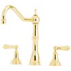 Perrin & Rowe Alsace 3 Hole Sink Mixer with Lever Handles - Gold
