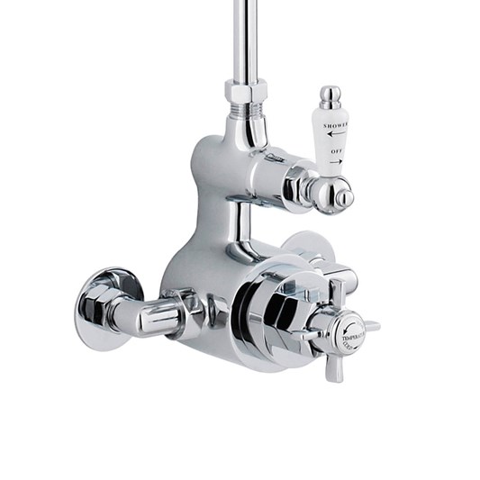 nuie Traditional Exposed Thermostatic Shower Valve - 1 Outlet