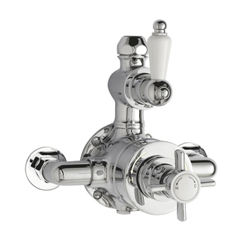 nuie Edwardian Twin Exposed Thermostatic Shower Valve