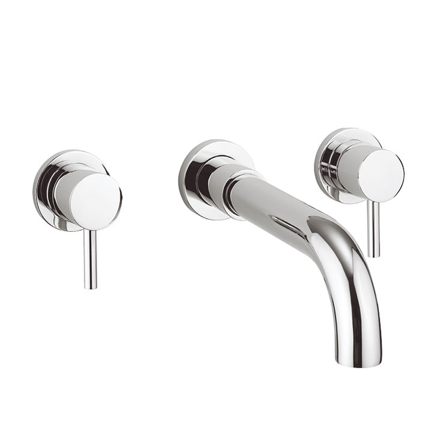 Proflow 3 Hole Fusion Wall Mounted Bath Tap | Tap Warehouse