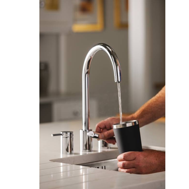 Abode Pronteau Profile 4 in 1 Instant Hot & Filtered Water Tap - 3 Hole - Chrome