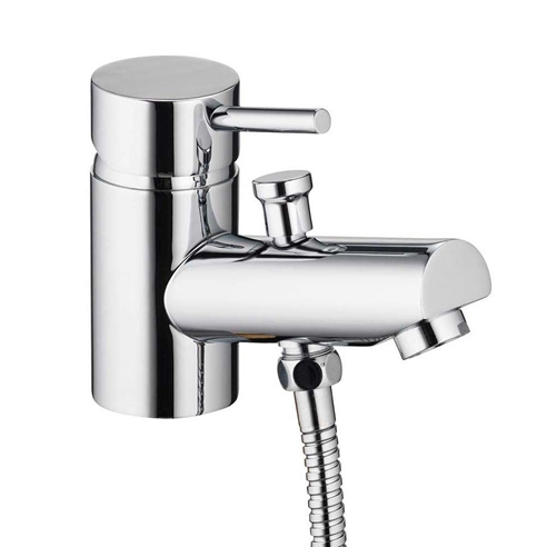 Vellamo Curvo Mono Bath Shower Mixer with Shower Attachment