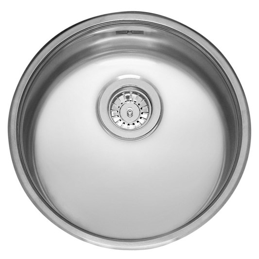 Reginox R18 Round Single Bowl Stainless Steel Inset Kitchen Sink & Waste - 440 x 440mm