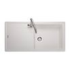 Rangemaster Elements 1 Bowl Crystal White Igneous Granite Composite Kitchen Sink & Waste Kit - 1000 x 500mm