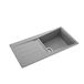 Rangemaster Mica Large 1 Bowl Igneous Granite Dove Grey Kitchen Sink & Waste Kit with Reversible Drainer - 1000 x 500mm