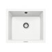 Rangemaster Paragon 1 Bowl Crystal White Granite Composite Undermount Kitchen Sink & Waste Kit - 533 x 457mm