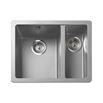 Rangemaster Paragon 1.5 Bowl Igneous Granite Composite Undermount Kitchen Sink & Waste Kit - 550 x 430mm