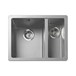 Rangemaster Paragon 1.5 Bowl Dove Grey Granite Composite Inset/Undermount Kitchen Sink & Waste Kit - 550 x 430mm