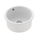 Rangemaster Rustique 1 Bowl Inset/Undermount Fireclay White Ceramic Kitchen Sink & Waste Kit - 445 x445mm