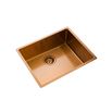 Rangemaster Spectra 1 Bowl Copper Inset or Undermount Stainless Steel Kitchen Sink & Waste - 540 x 440mm