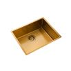 Rangemaster Spectra 1 Bowl Gold Inset or Undermount Stainless Steel Kitchen Sink & Waste - 540 x 440mm