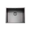 Rangemaster Spectra 1 Bowl Graphite Inset or Undermount Stainless Steel Kitchen Sink & Waste - 540 x 440mm