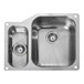 Rangemaster Atlantic Classic 1.5 Bowl Stainless Steel Undermount Sink & Waste Kit - Right Hand