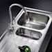 Rangemaster Cruciform Monobloc Kitchen Sink Mixer Tap - Brushed Chrome