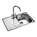 Rangemaster Michigan Compact Single Bowl Stainless Steel Kitchen Sink - Reversible