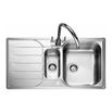 Rangemaster Michigan 1.5 Bowl Stainless Steel Kitchen Sink - Reversible