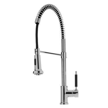 Caple Rawling Single Lever Mono Pull Out Spray Tap - Chrome & Black