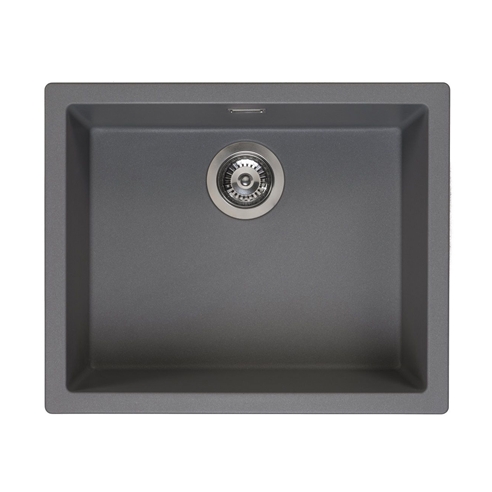 Reginox Amsterdam 50 Single Bowl Granite Composite Inset / Undermount Kitchen Sink & Waste Kit - 560 x 460mm