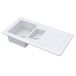 Reginox Contemporary 1.5 Bowl White Ceramic Kichen Sink & Waste Kit with Reversible Drainer - 1010 x 525mm