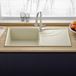 Reginox Ego Granite Composite Large Single Bowl Kitchen Sink with Reversible Drainer & Waste Kit - 1000 x 500mm