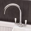 Reginox Elbe WRAS Approved Twin Lever Traditional Mono Kitchen Mixer Tap