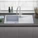 Reginox Harlem 1 Bowl Granite Composite Kitchen Sink & Waste Kit - 1000 x 500mm