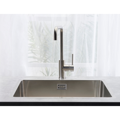 Reginox Houston 50x40 Single Bowl Stainless Steel Inset / Undermount Kitchen Sink & Waste Kit - 540 x 440mm