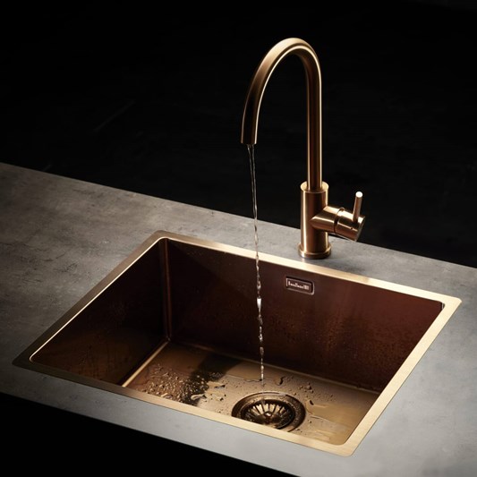 Reginox Miami 1 Bowl Copper Stainless Steel Inset / Undermount Kitchen Sink - 540 x 440mm