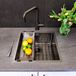 Reginox Miami Single Bowl Integrated/Undermount Stainless Steel Kitchen Sink - Gunmetal - 440 x 440mm