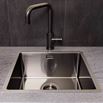 Reginox Miami Single Bowl Integrated/Undermount Stainless Steel Kitchen Sink - Gunmetal - 440 x 440mm