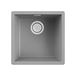 Reginox Multa 102 Single Bowl Matt Light Grey Granite Composite Inset / Undermount Kitchen Sink & Waste - 456 x 456mm