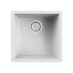 Reginox Multa 102 Single Bowl Matt White Granite Composite Inset / Undermount Kitchen Sink & Waste - 456 x 456mm