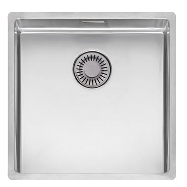 Reginox New York 1 Bowl Undermount or Inset Stainless Steel Kitchen Sink & Integrated Waste - 440 x 440mm