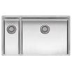 Reginox New York 1.5 Bowl Undermount or Inset Stainless Steel Kitchen Sink and Integrated Waste with Right Hand Main Bowl - 740 x 440mm