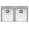 Reginox New York 2 Bowl Undermount or Inset Stainless Steel Kitchen Sink and Integrated Waste - 740 x 440mm