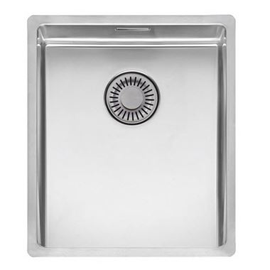 Reginox New York 1 Bowl Undermount or Inset Stainless Steel Kitchen Sink and Integrated Waste - 380 x 440mm