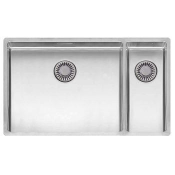 Reginox New York 1.5 Bowl Undermount or Inset Stainless Steel Kitchen Sink and Integrated Waste - 740 x 440mm